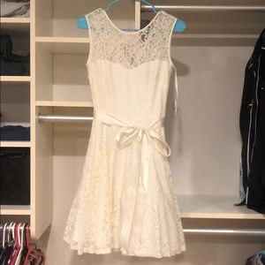 Macy’s B&A (Besty&Adam) All White Lace Dress